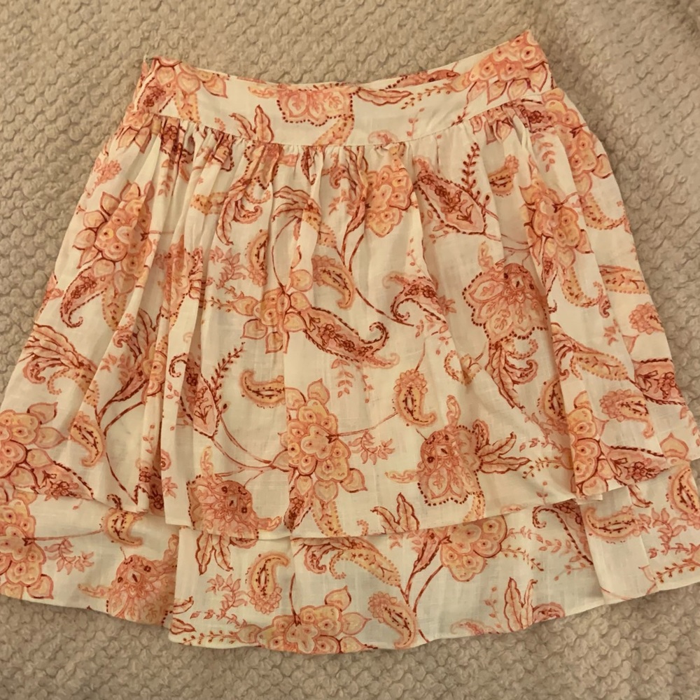 NWOT-Express tiered floral skirt.